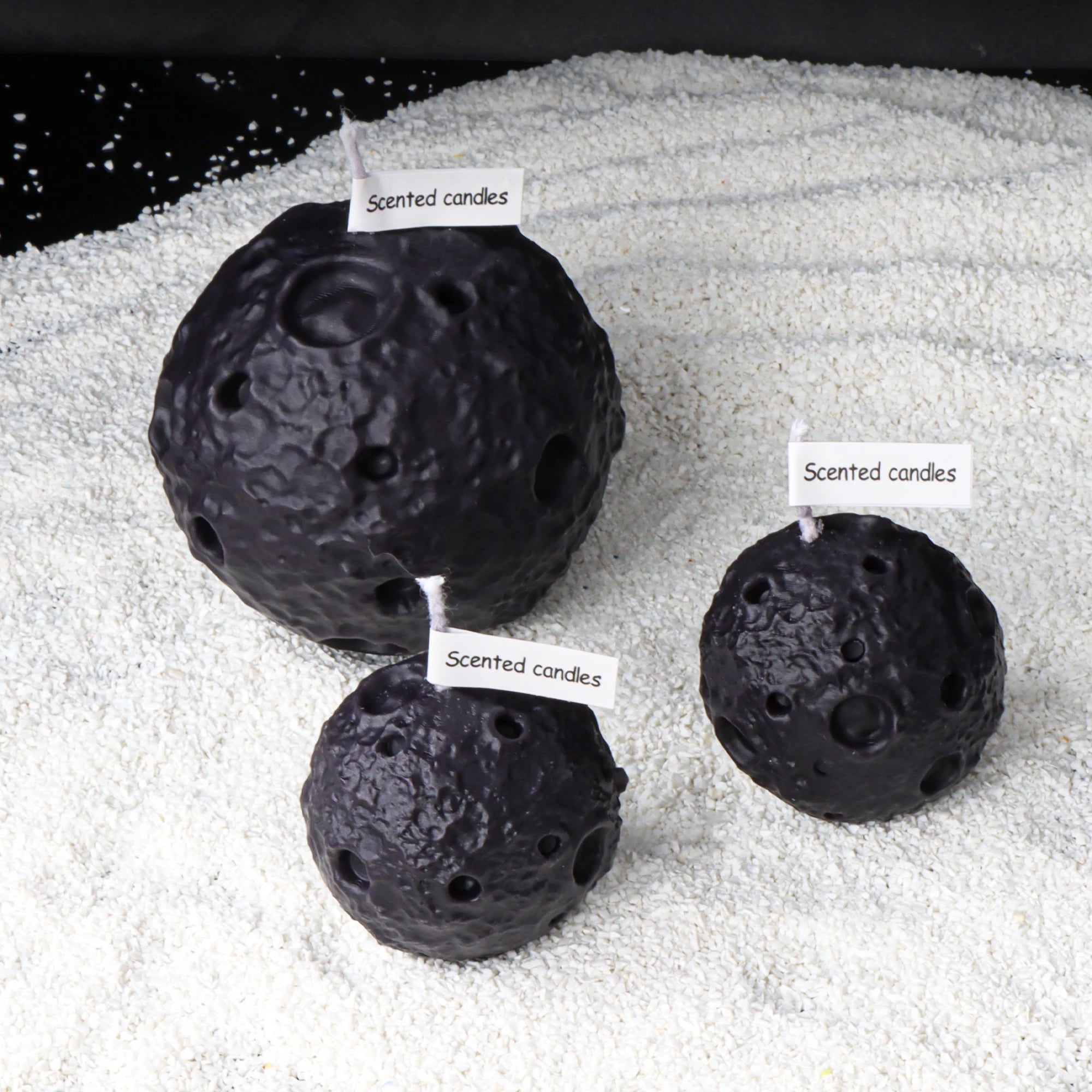 Creative Gifts Moon Shaped Scented Soy Wax Candle Set Perfect Family Bedroom Decoration Handmade Gifts