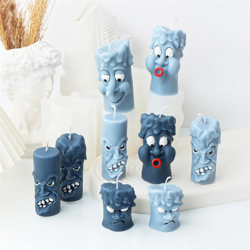 Funny Witch Broom Candle Molds Witchcraft or Halloween