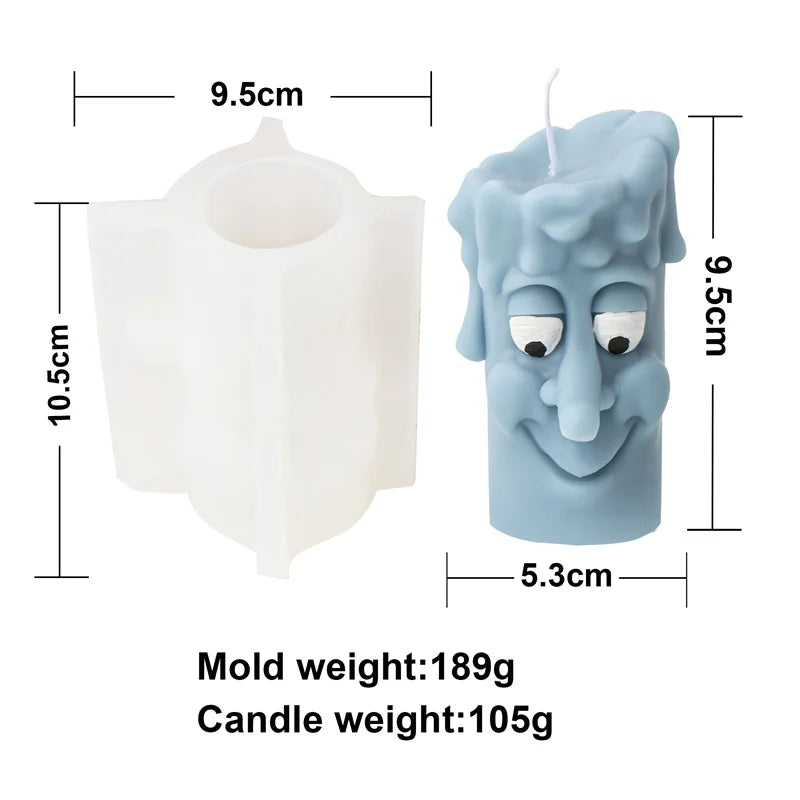 Funny Witch Broom Candle Molds Witchcraft or Halloween