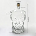 1L Fallen Angel Goblin Shaped Bottle Halloween Demon Whiskey Liquor Wine Glass Decanter with Cork Stopper Witch Home Bar Decor Gift