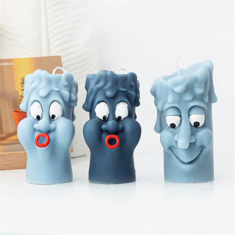 Funny Witch Broom Candle Molds Witchcraft or Halloween