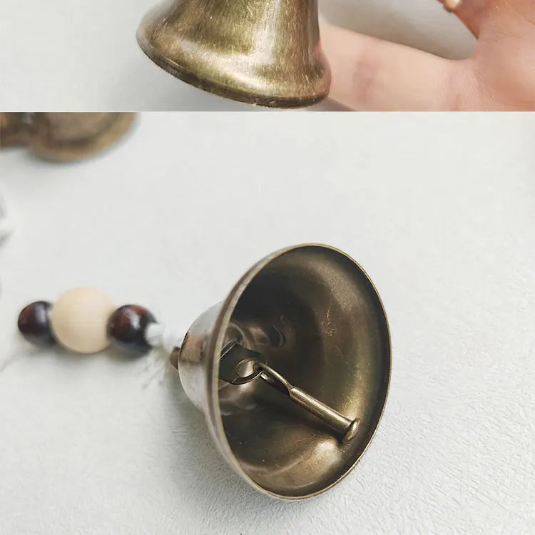 White Hanging Witch Bells for Door Protection Wiccan Pagan Decor Evil Ward & Negative Energy Shield  Handmade Folk Magic Charm