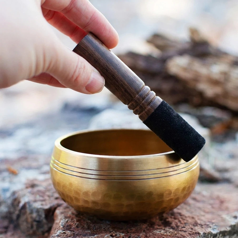Nepalese Singing Bowl Set Authentic Handcrafted Mindfulness Meditation Holistic Sound 7 Chakra Healing